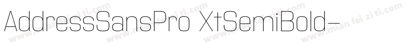AddressSansPro XtSemiBold字体转换